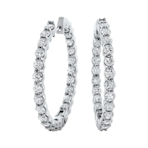 14kt White Gold Hoop Earrings 500ct Diamonds EA17626 Diamond Source NYC Earrings 14kt White Gold Hoop Earrings 500ct Diamonds EA17626 Diamond Source NYC Earrings
