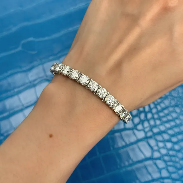 1800ct Labgrown Diamonds Tennis Bracelet in 14k White Gold TENN11580 Diamond Source NYC Bracelets