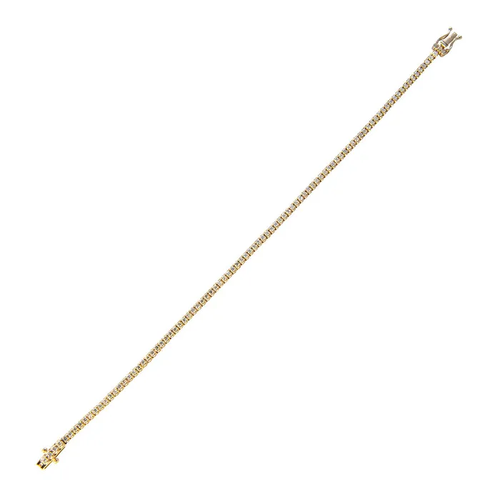 1ctw Diamond 14K Yellow Gold Tennis Bracelet Croghans Bracelets