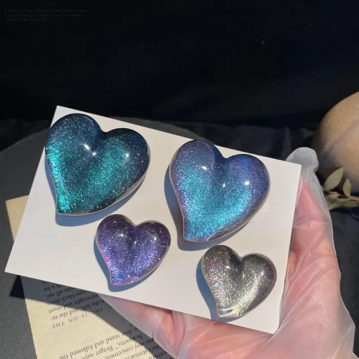 2pcs Heartshaped Resin Molds IntoResin Necklaces