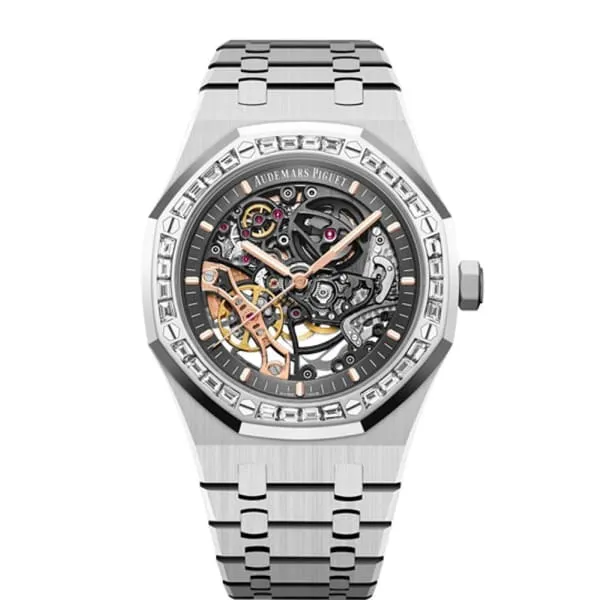 Bracelets Audemars Piguet Audemars Piguet Royal Oak Openworked Double Balance Wheel 41mm Mens Watch Ref 15412BCZZ1220BC01 Skeleton Dial 18K White Gold Bracelet Bracelets Audemars Piguet Audemars Piguet Royal Oak Openworked Double Balance Wheel 41mm Mens Watch Ref 15412BCZZ1220BC01 Skeleton Dial 18K White Gold Bracelet