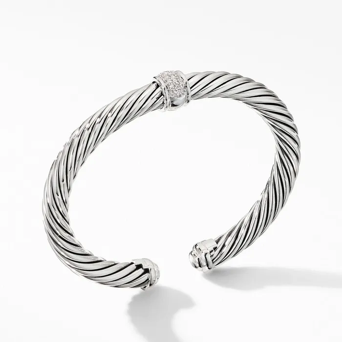 Bracelets David Yurman 7mm Classic Cable Station Bracelet David Yurman