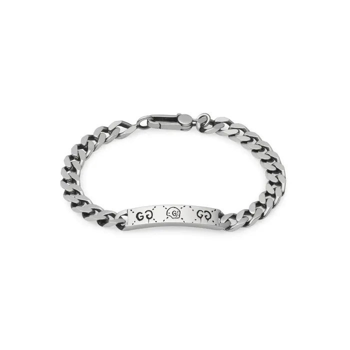 Bracelets Gucci Gucci Sterling Silver Ghost ID Bracelet