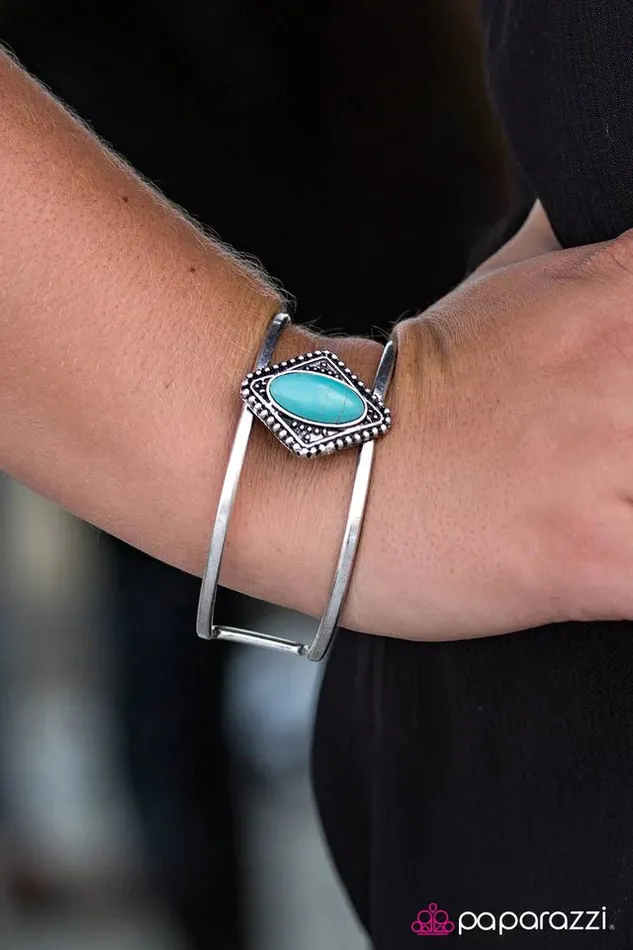 Bracelets Paparazzi Bracelet Cliffside View Blue Paparazzi Jewelry