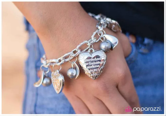 Bracelets Paparazzi Bracelet Love Will Find a Way Silver Paparazzi Jewelry