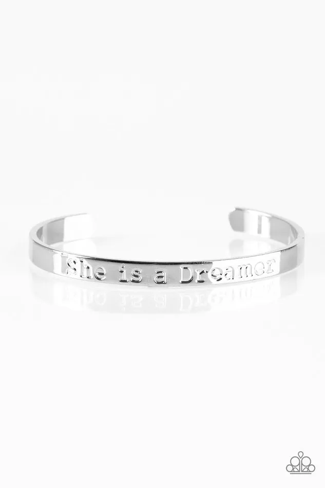 Bracelets Paparazzi Bracelet She Is A Dreamer Silver Paparazzi Jewelry