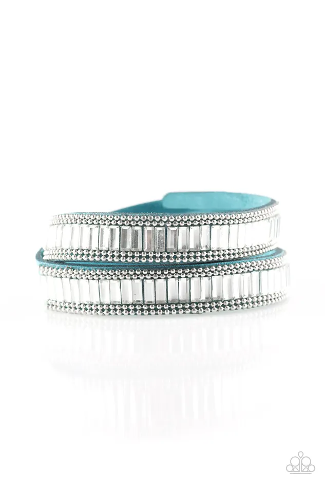 Bracelets Paparazzi Bracelet True GLITZ Blue Paparazzi Jewelry