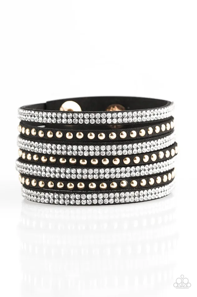 Bracelets Paparazzi Bracelet Victory Shine Black Paparazzi Jewelry