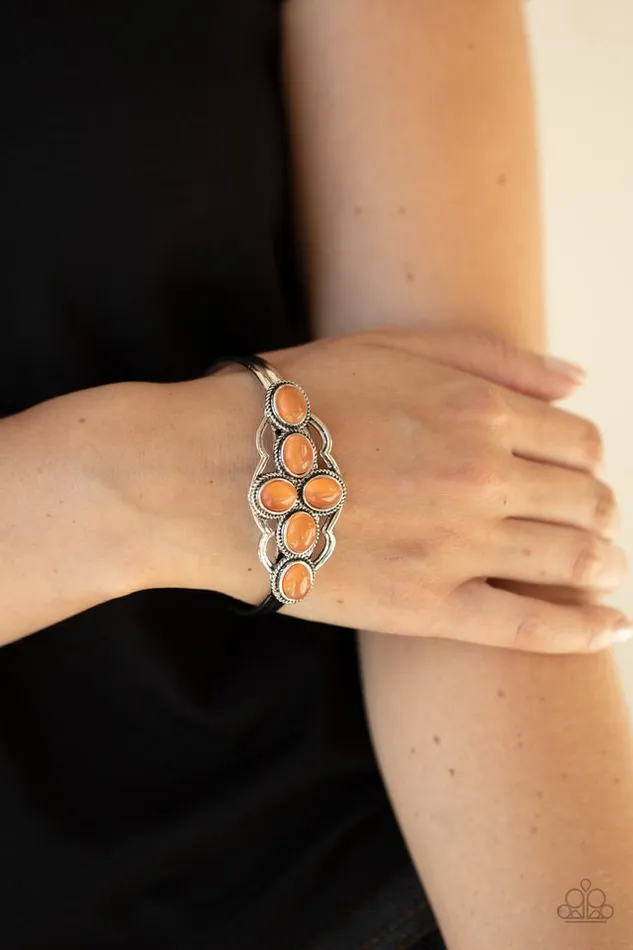 Bracelets Paparazzi Jewelry Paparazzi Bracelet Color Me Celestial Orange