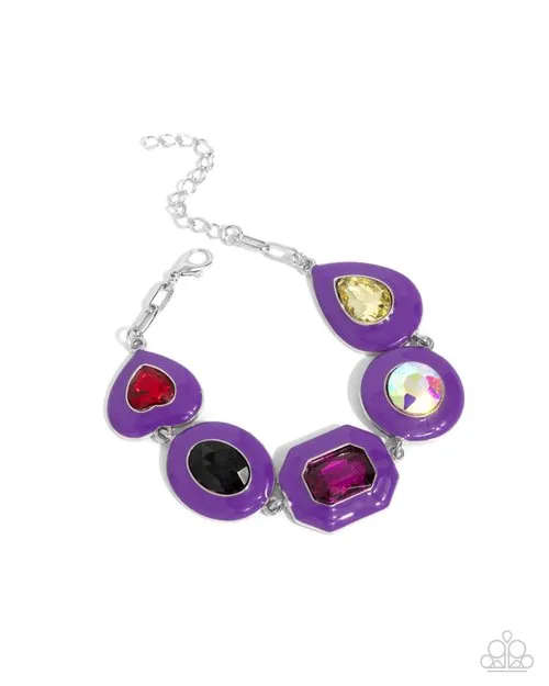 Bracelets Paparazzi Jewelry Paparazzi Bracelet Glazed Guest Purple Bracelets Paparazzi Jewelry Paparazzi Bracelet Glazed Guest Purple