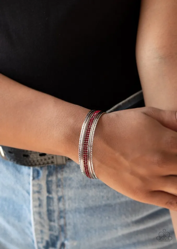 Bracelets Paparazzi Jewelry Paparazzi Bracelet Heap It On Red