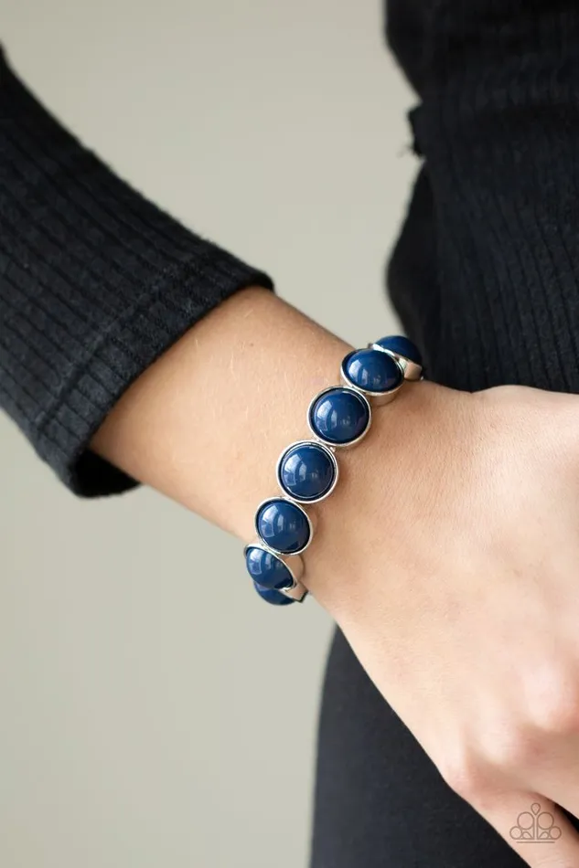 Bracelets Paparazzi Jewelry Paparazzi Bracelet POP Drop and Roll Blue