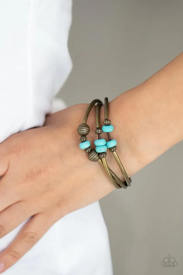 Bracelets Paparazzi Jewelry Paparazzi Bracelet Road Trip Rebel Brass