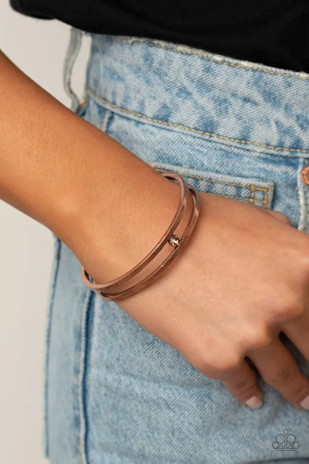 Bracelets Paparazzi Jewelry Paparazzi Bracelet Solo Artist Copper