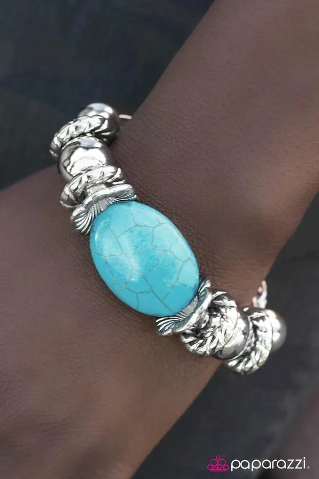 Bracelets Paparazzi Jewelry Paparazzi Bracelet Stand My Ground Blue
