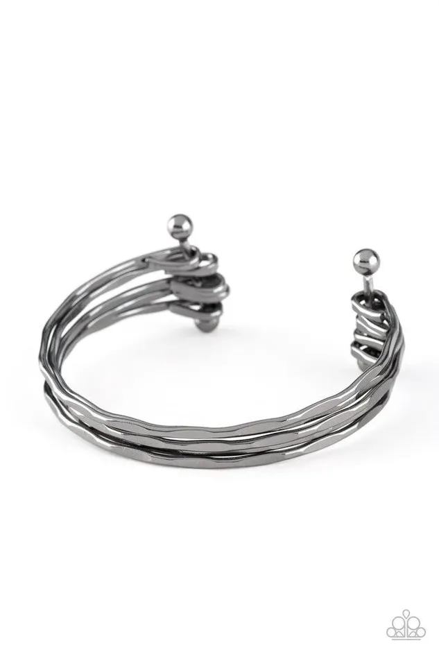 Bracelets Paparazzi Jewelry Paparazzi Bracelet Street Refinement Black