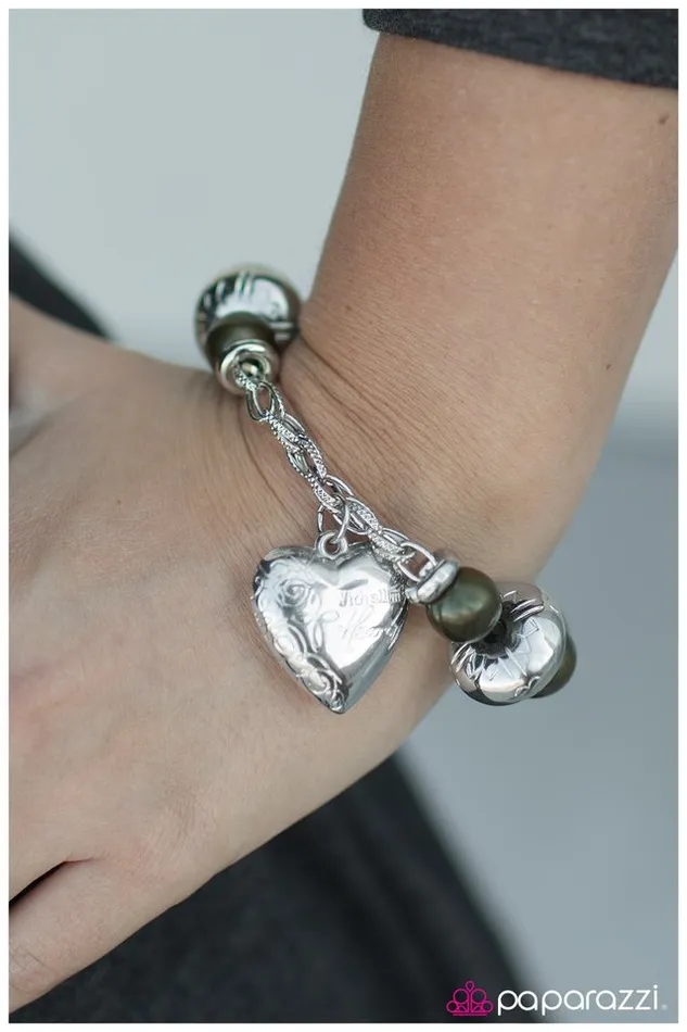 Bracelets Paparazzi Jewelry Paparazzi Bracelet Take To Heart Green