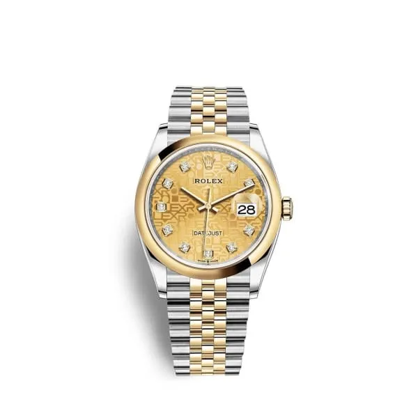 Bracelets Rolex Rolex Datejust 36mm Ref 1262030033 Champagne Jubilee Diamond Dial Two Tone Stainless Steel 18K Yellow Gold Jubilee Bracelet Watch Bracelets Rolex Rolex Datejust 36mm Ref 1262030033 Champagne Jubilee Diamond Dial Two Tone Stainless Steel 18K Yellow Gold Jubilee Bracelet Watch