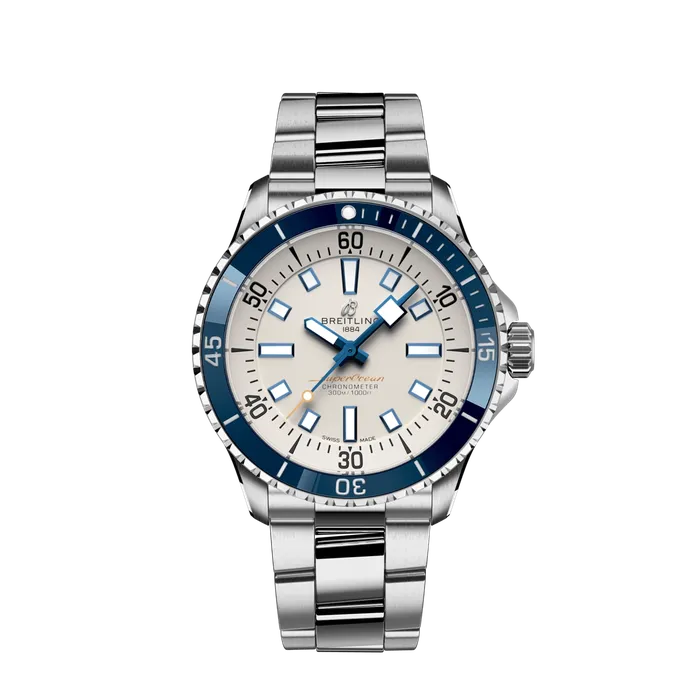 Breitling Rings Breitling Superocean Automatic 42 Silver Dial