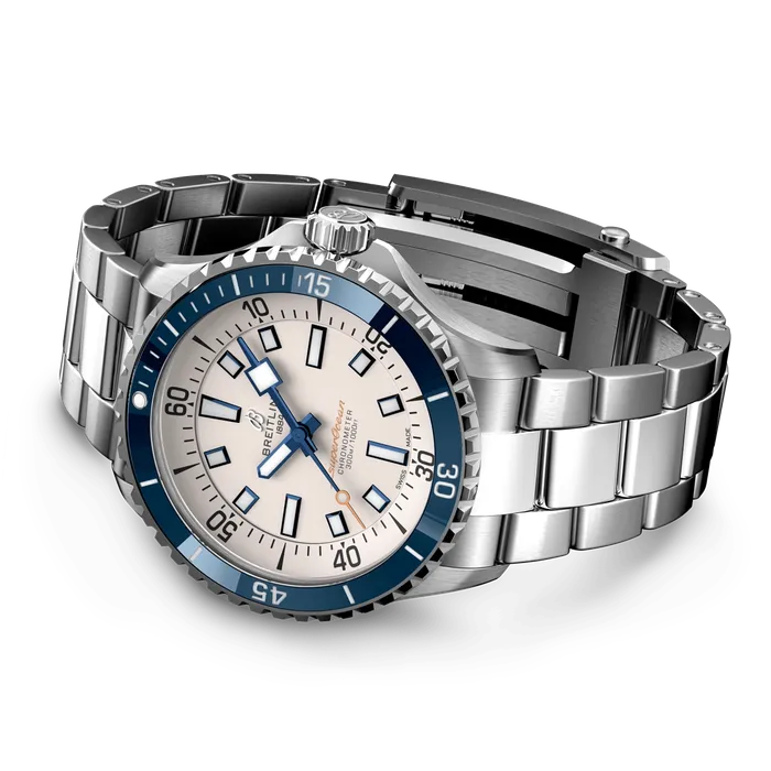 Breitling Rings Breitling Superocean Automatic 42 Silver Dial