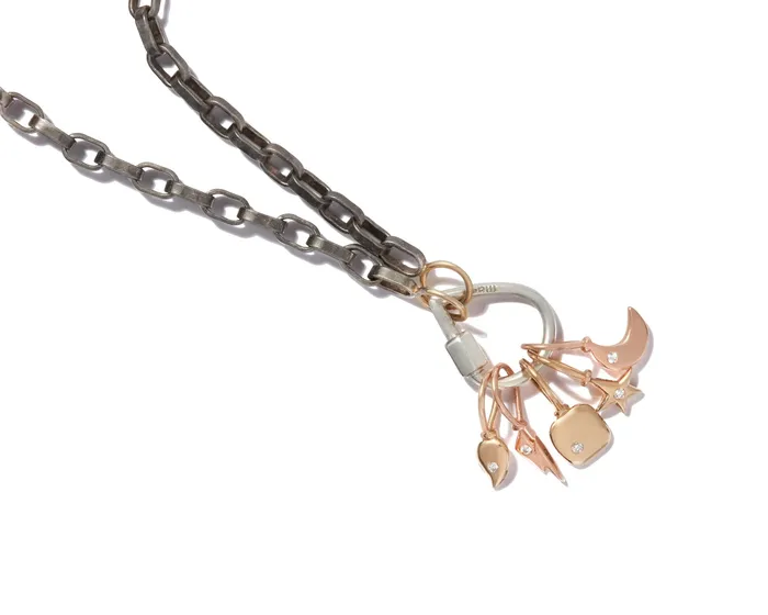 Charm Necklaces Marla Aaron 14K Gold Itty Bitty Charm Marla Aaron