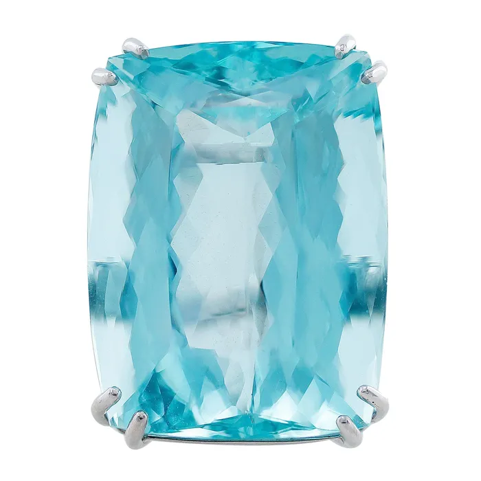 CJ Charles Jewelers Rings Platinum Impressive Aquamarine and Diamond Ring GIA Certified 13262cts CJ Charles Jewelers Rings Platinum Impressive Aquamarine and Diamond Ring GIA Certified 13262cts