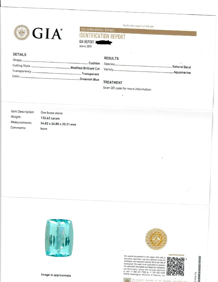 CJ Charles Jewelers Rings Platinum Impressive Aquamarine and Diamond Ring GIA Certified 13262cts CJ Charles Jewelers Rings Platinum Impressive Aquamarine and Diamond Ring GIA Certified 13262cts