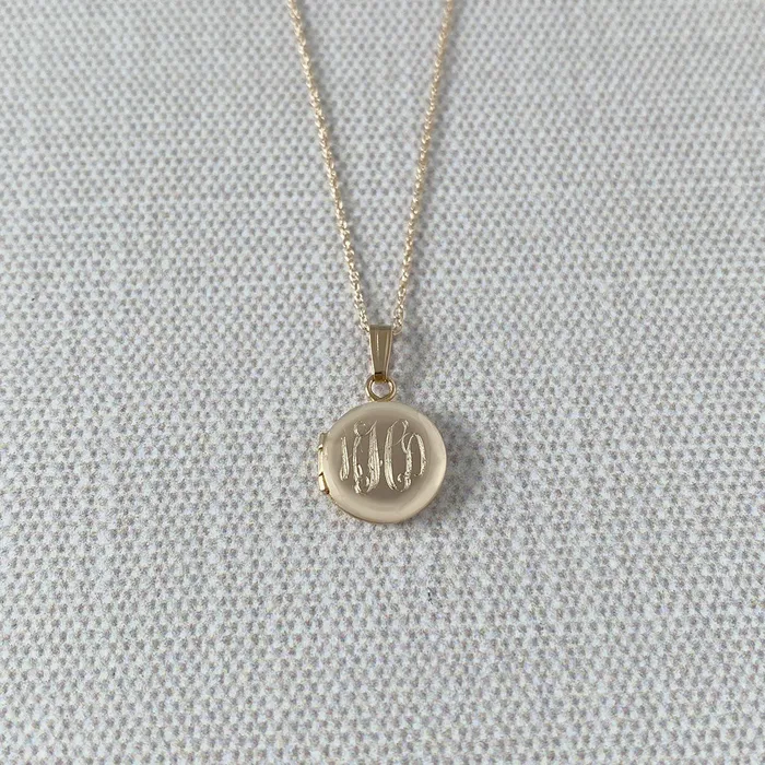 Croghans Baby 14K Yellow Gold Round Locket Necklace Necklaces