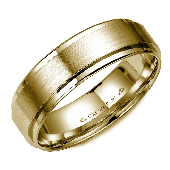 CrownRing Rings 14K Yellow Gold Wedding Band