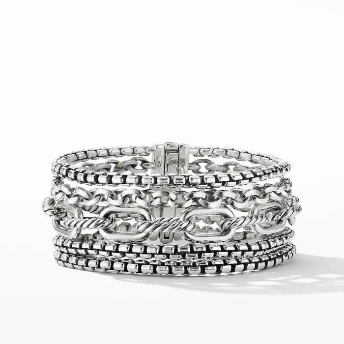 David Yurman Bracelets David Yurman Multi Row Chain Bracelet
