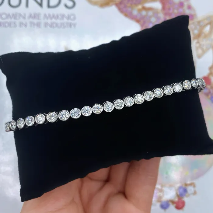 Diamond Source NYC Bracelets 14k White Gold Tennis Bracelet BRA20250