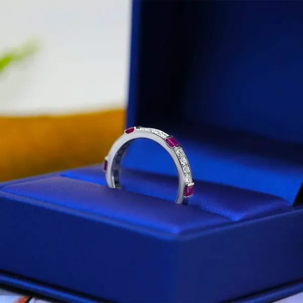 Diamond Source NYC Rings Unique HalfWay Eternity Diamond Ring KR105481 Diamond Source NYC Rings Unique HalfWay Eternity Diamond Ring KR105481