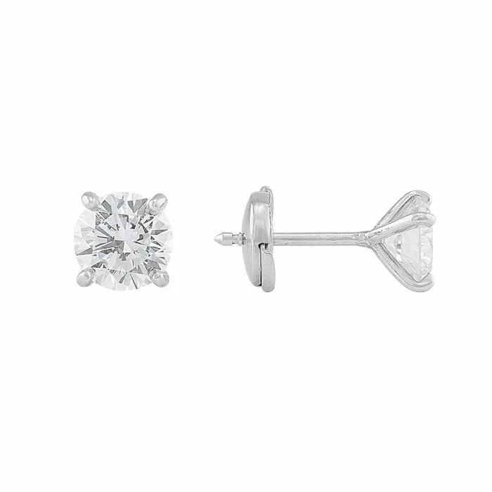 Earrings CJ Charles Jewelers Platinum 2ct Diamond Stud Earrings