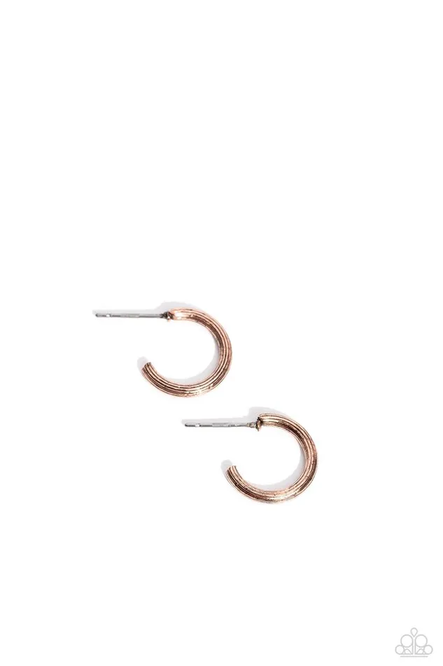 Earrings Paparazzi Earring Linear Lady Copper Paparazzi Jewelry Earrings Paparazzi Earring Linear Lady Copper Paparazzi Jewelry