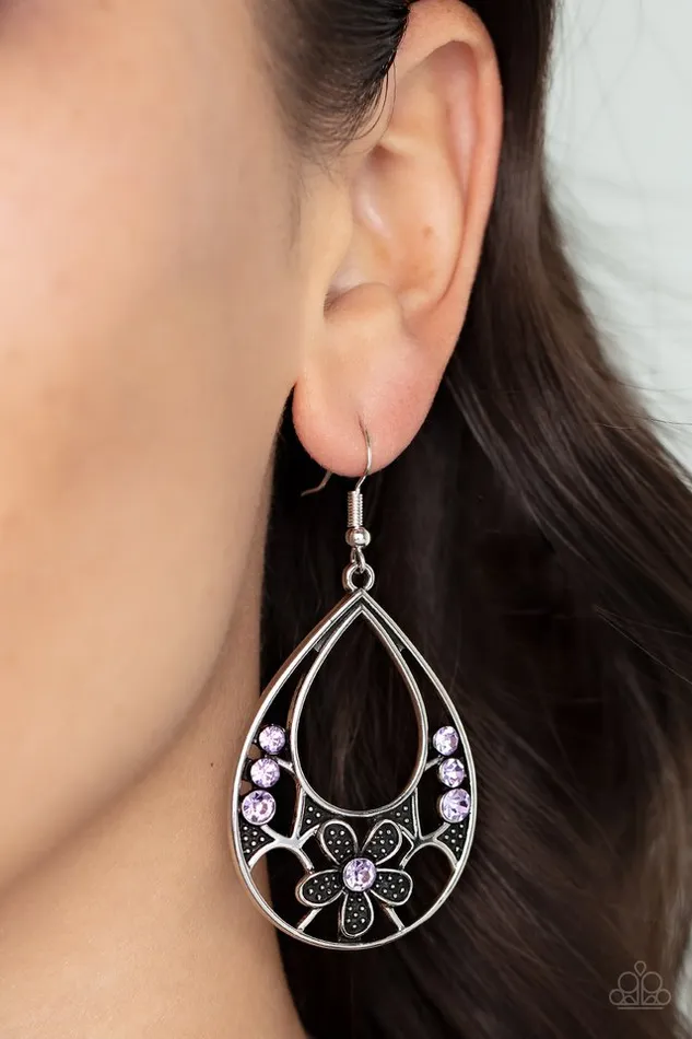 Earrings Paparazzi Earring Meadow Marvel Purple Paparazzi Jewelry
