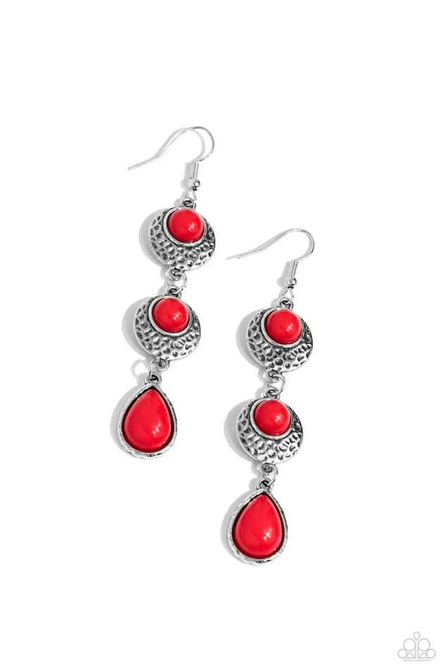 Earrings Paparazzi Earring Tahoe Trailblazer Red Paparazzi Jewelry Earrings Paparazzi Earring Tahoe Trailblazer Red Paparazzi Jewelry