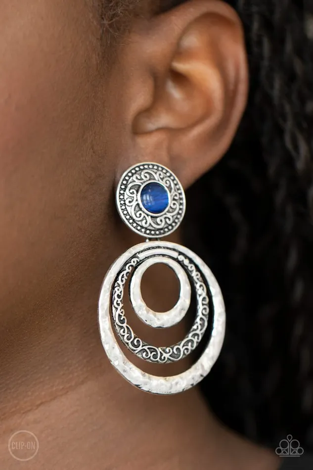 Earrings Paparazzi Jewelry Paparazzi Earring Bare Your Soul Blue