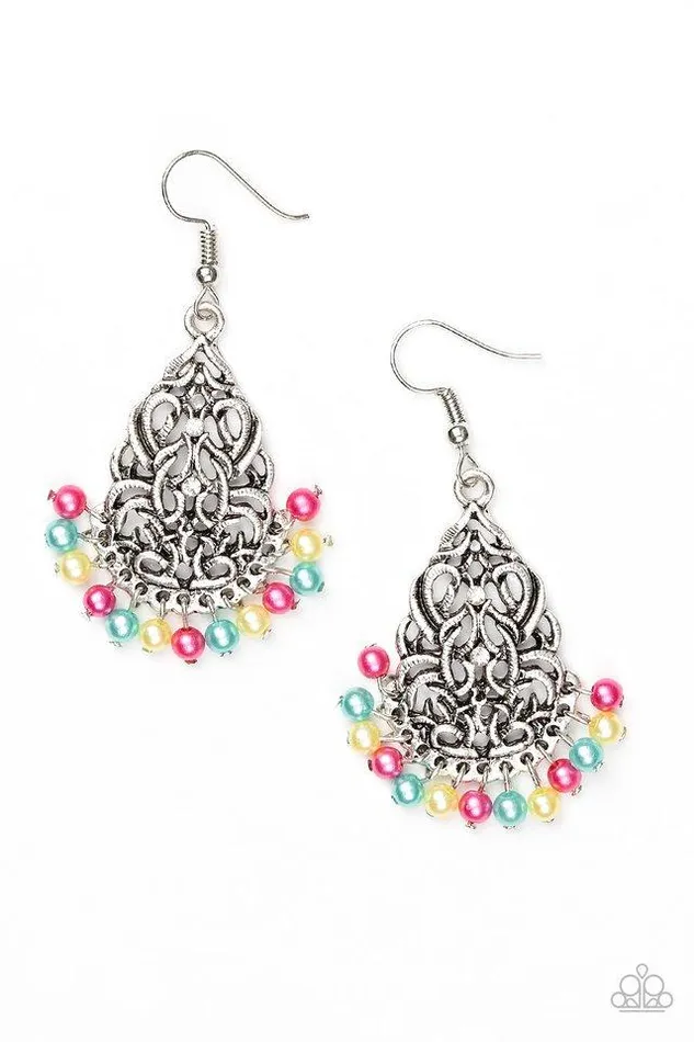 Earrings Paparazzi Jewelry Paparazzi Earring BAROQUE The Bank Multi