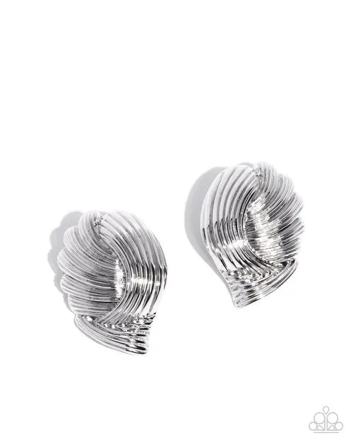 Earrings Paparazzi Jewelry Paparazzi Earring Carnivale Confidence Silver