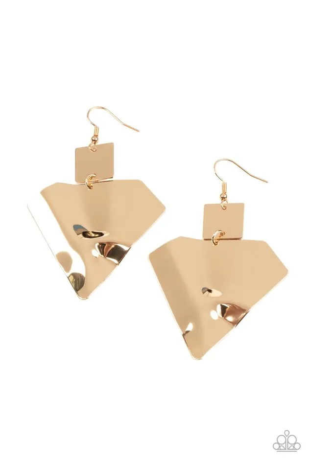 Earrings Paparazzi Jewelry Paparazzi Earring Deceivingly Deco Gold Earrings Paparazzi Jewelry Paparazzi Earring Deceivingly Deco Gold