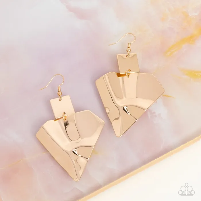 Earrings Paparazzi Jewelry Paparazzi Earring Deceivingly Deco Gold Earrings Paparazzi Jewelry Paparazzi Earring Deceivingly Deco Gold