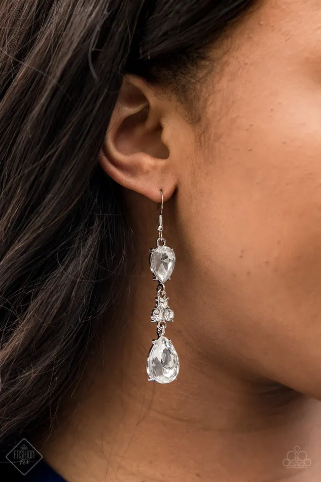 Earrings Paparazzi Jewelry Paparazzi Earring Fashion Fix May 2021 Once Upon a Twinkle White