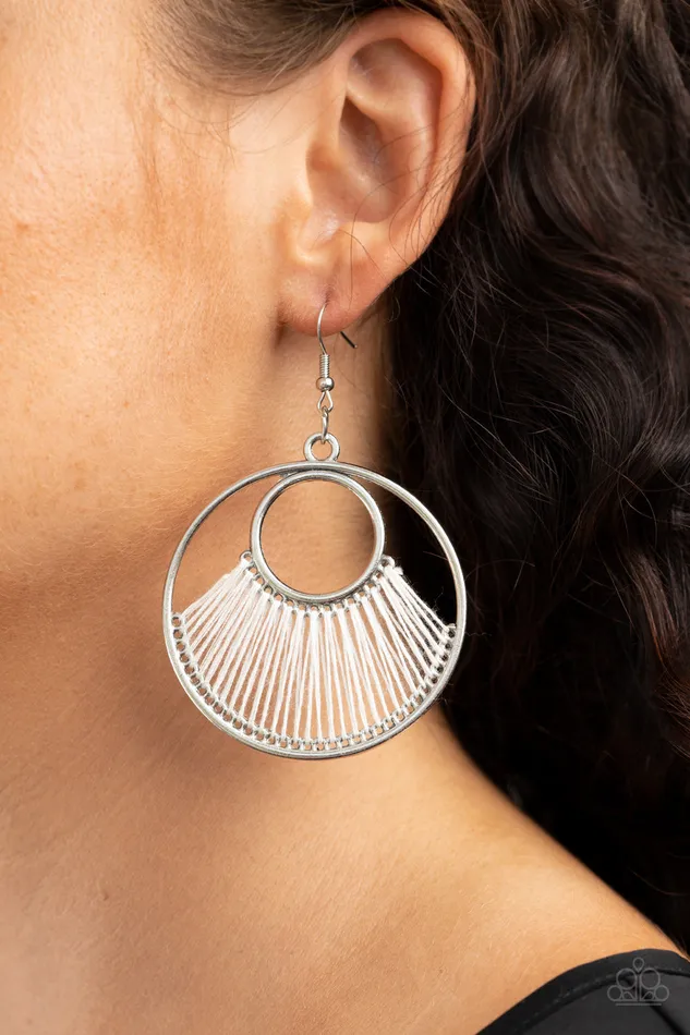 Earrings Paparazzi Jewelry Paparazzi Earring Really HighStrung White