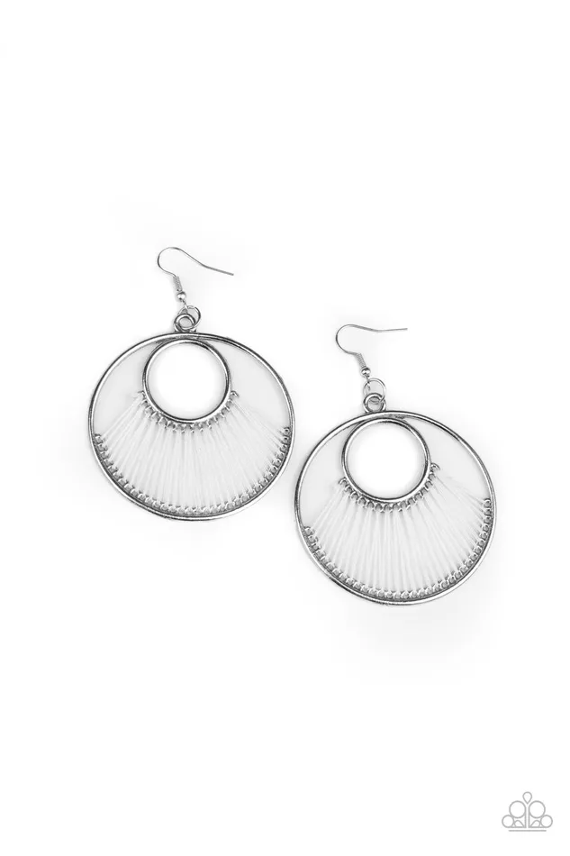 Earrings Paparazzi Jewelry Paparazzi Earring Really HighStrung White Earrings Paparazzi Jewelry Paparazzi Earring Really HighStrung White