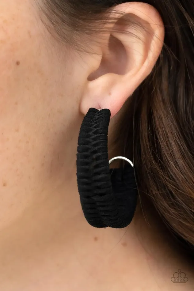 Earrings Paparazzi Jewelry Paparazzi Earring Rural Guru Black
