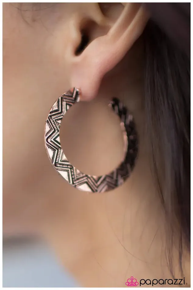 Earrings Paparazzi Jewelry Paparazzi Earring Soaking Up The Rays Copper