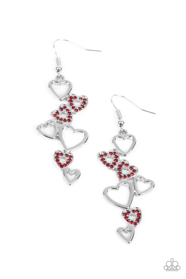 Earrings Paparazzi Jewelry Paparazzi Earring Sweetheart Serenade Red Earrings Paparazzi Jewelry Paparazzi Earring Sweetheart Serenade Red