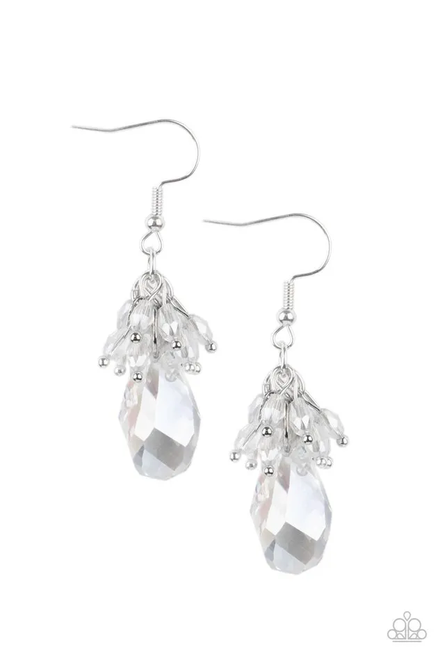 Earrings Paparazzi Jewelry Paparazzi Earring Well Versed in Sparkle White Earrings Paparazzi Jewelry Paparazzi Earring Well Versed in Sparkle White