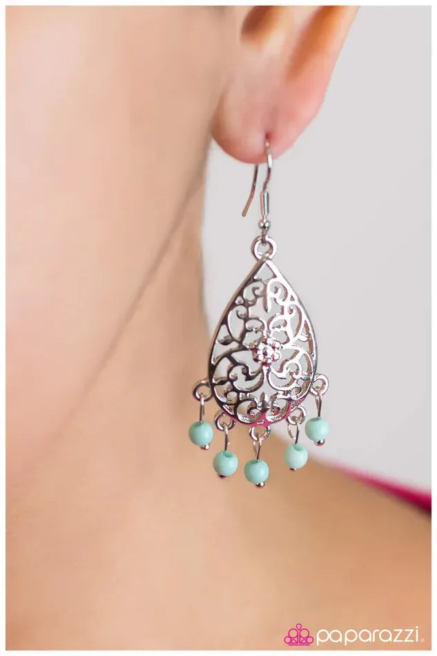 Earrings Paparazzi Jewelry Paparazzi Earring Whimsical Wonder Blue