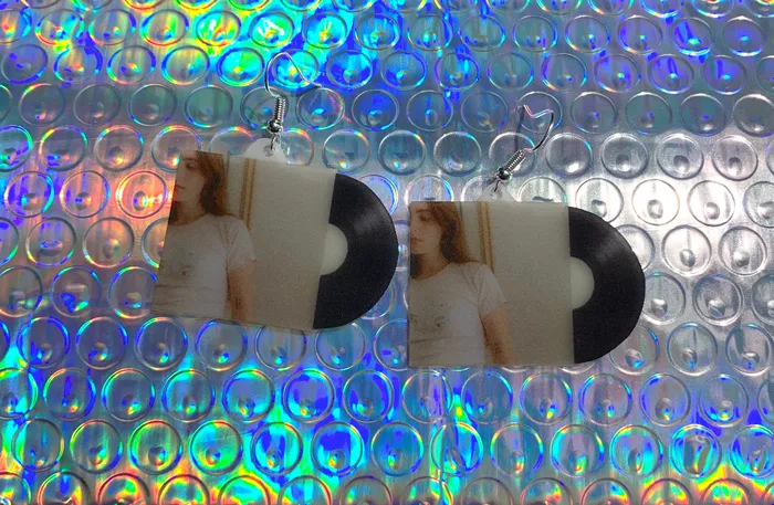 Earrings Sam Makes Things Clairo Immunity Vinyl Album Handmade Earrings
